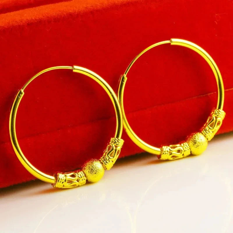Lightweight Elegant Handcrafted Earrings | 24K Gold