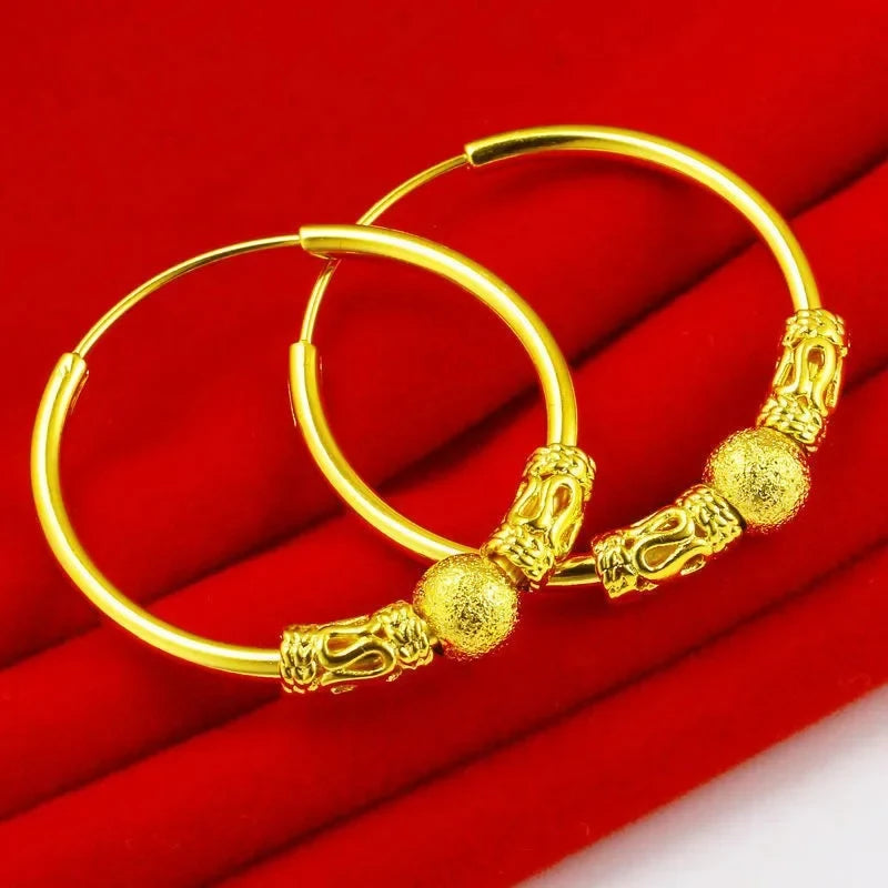 Lightweight Elegant Handcrafted Earrings | 24K Gold