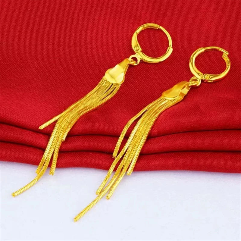 Lightweight Elegant Handcrafted Earrings | 24K Gold