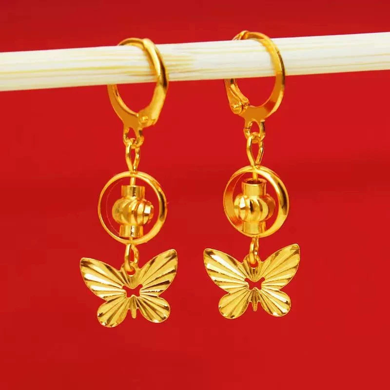 Lightweight Elegant Handcrafted Earrings | 24K Gold