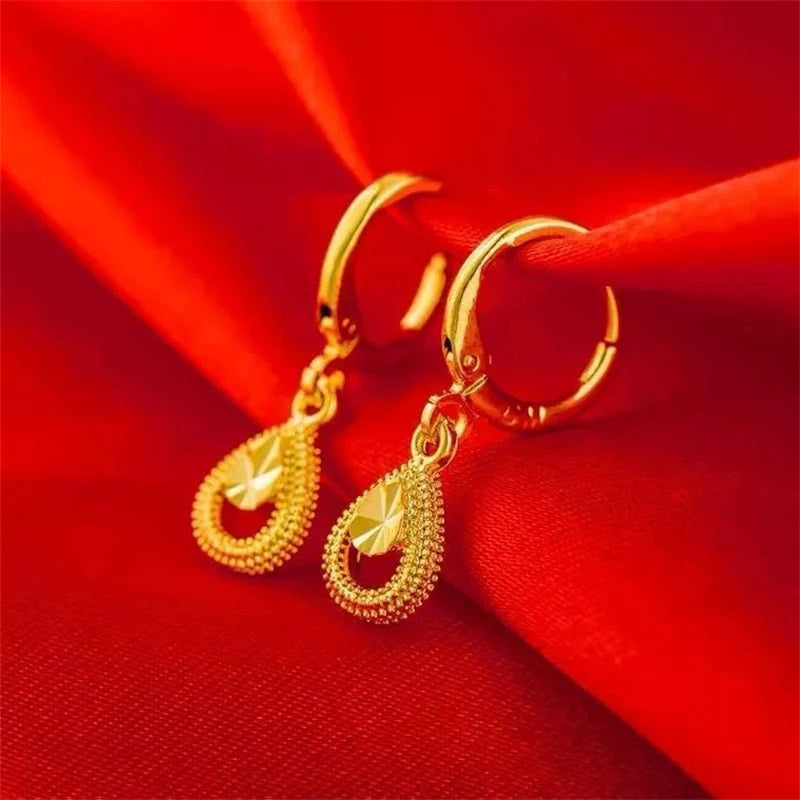 Lightweight Elegant Handcrafted Earrings | 24K Gold