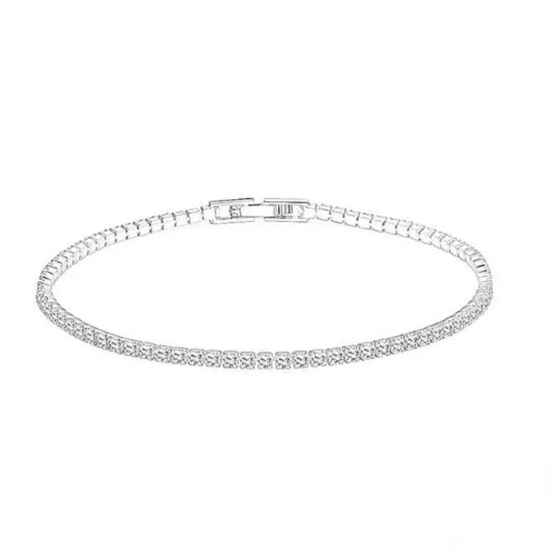 16cm-19cm Zirconia Bracelet |18k Gold