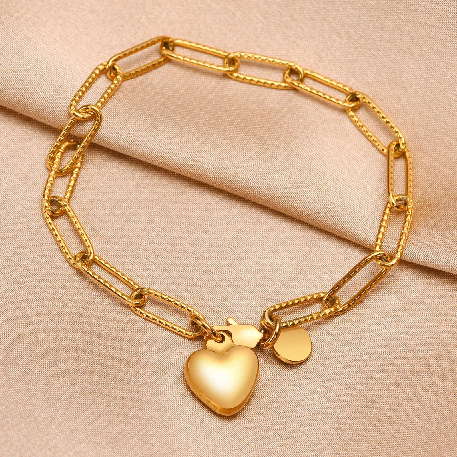 6mm Paperclip Adjustable Bracelet |18k Gold