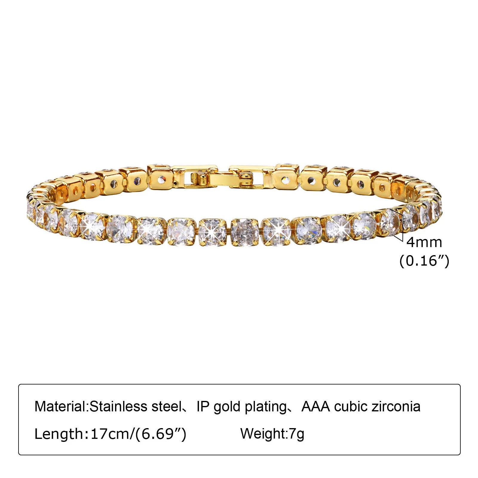 6mm Paperclip Adjustable Bracelet |18k Gold