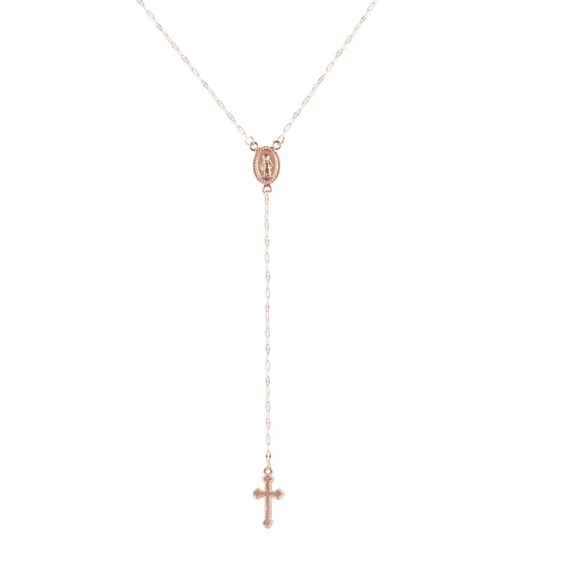 Vintage Bohemia Cross Necklace Charm |Gold