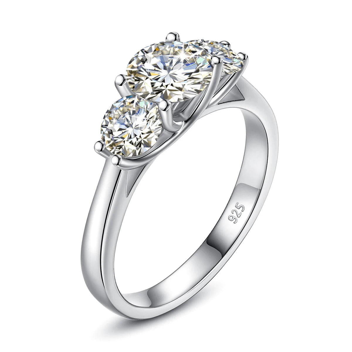 2ct Moissanite Rings for Women Eternity Engagement |18K Gold