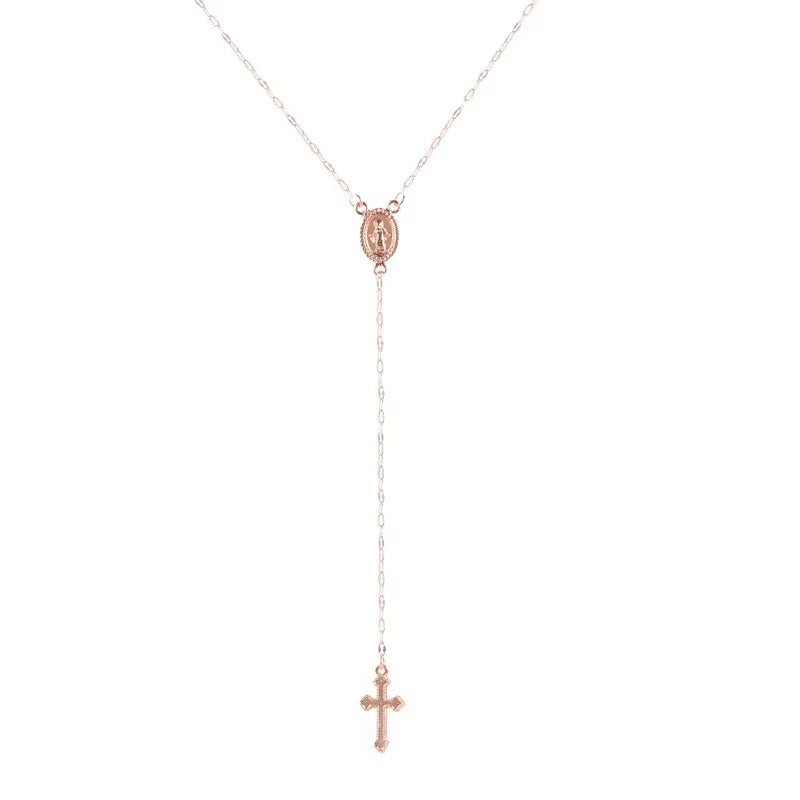 Vintage Bohemia Cross Necklace Charm |Gold